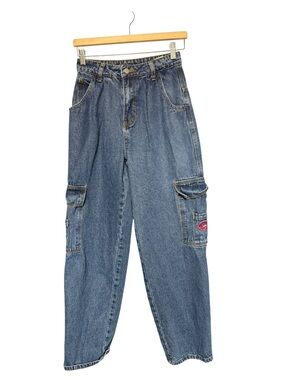 Y2K Wake Jeans Baggy Cargo Skater Jeans Wide Leg Denim by SHEIN XS